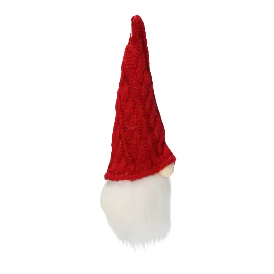Northlight 6.25" Red and White Gnome Head with Hat Hanging Christmas Ornament {4}
