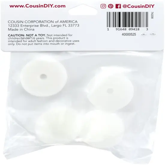 CousinDIY Doll Joints 30mm 2/Pkg-White {2}