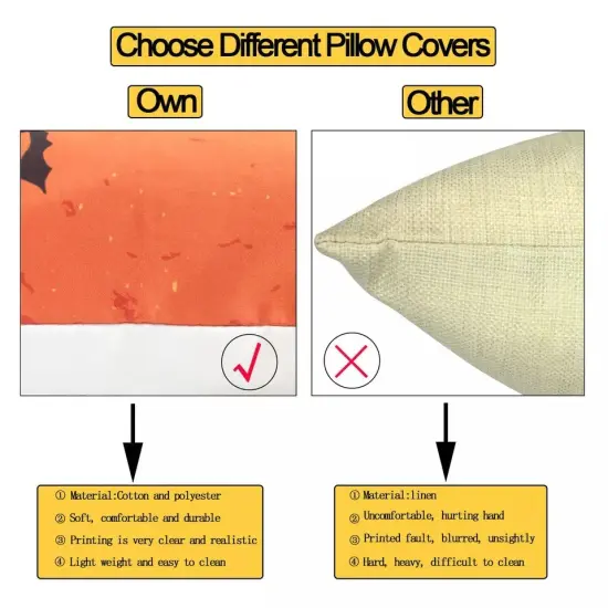 4Pcs Christmas Pillow Case Cover Set Sofa Pillowcase Cushion Cover Home Decor {2}