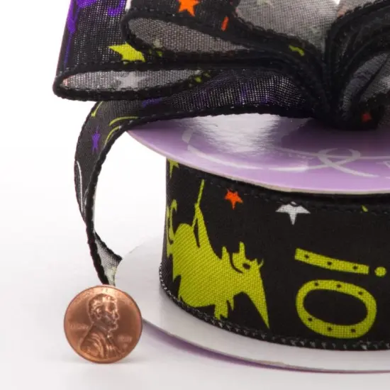 Halloween Wired Ribbon 1 1/2" W x 10 yd L 1/roll Perfect for Decorating {5}