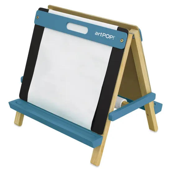 artPOP! Kids' 3-in-1 Tabletop Easel, Double-Sided Easel with Wooden Frame, Includes Paper Roll, Foldable Design, Portable Arts & Crafts Easel for Kids Ages 3 & Up {2}