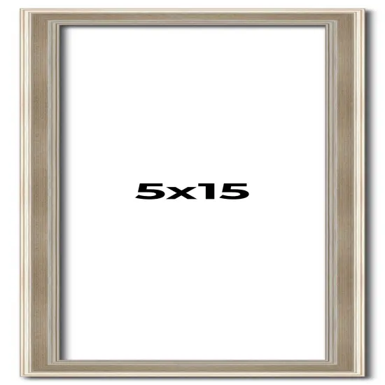 Panoramic Classic Modern Silver Frame - UV Acrylic, Foam Board Backing, Hanging Hardware {1}