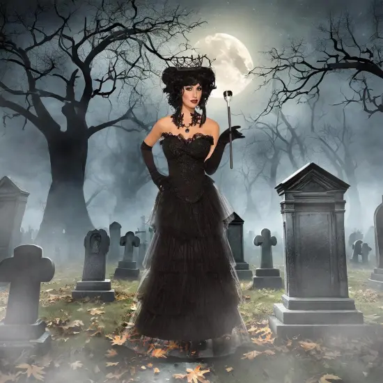 Evil Queen Women's Black Costume Skirt - Standard {5}