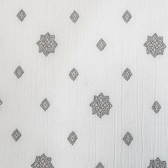 1 Yard Ivory Rayon Crinkle Fabric 50/52" Wide Lightweight Woven Crepon for Blouses {2}