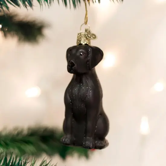 Old World Christmas 3.75 In Labrador Retriever Black Christmas Tree Ornament , Christmas Decor Ornament Dog Lab Best Friend {3}
