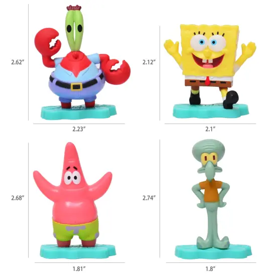 Legend Toys SpongeBob SquarePants Mini Figures 4-Pack &ndash; Collectible Nickelodeon Toy Set-Officially Licensed {2}