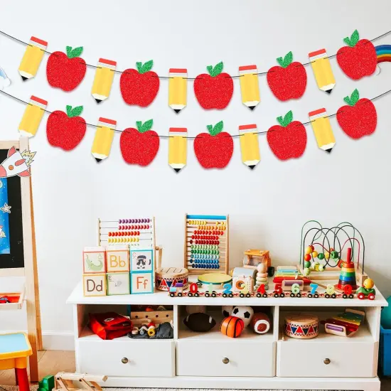 2 Pack Apple Pencil Garland Banner {4}
