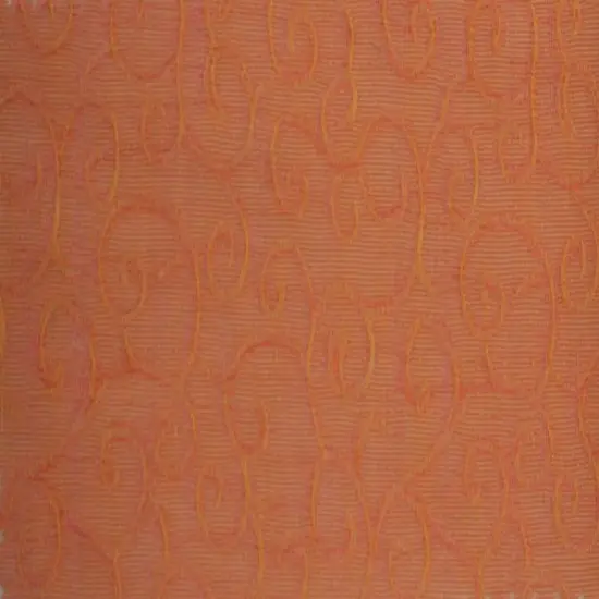 1 Yard Peach Swirl Organza Jacquard Apparel Fabric Woven Texture, 57/58" Wide {3}