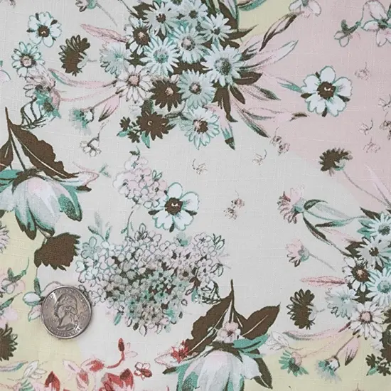 1 Yard Rayon Lightweight Slub Fabric Neutral For Stylish Clothing 55/58 inches Width {3}