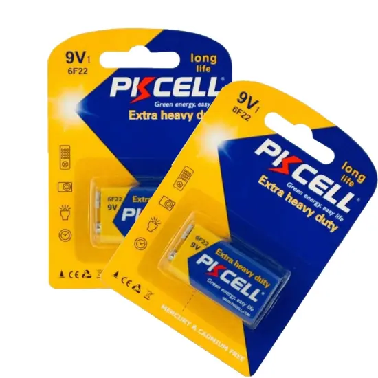 PKCELL&reg; 9V Heavy Duty Battery Reliable Power Source for Small Devices {5}