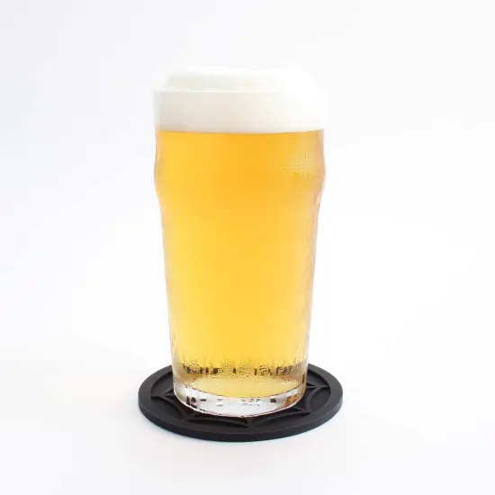 6 Pack Unique Design Spider Drink Coasters, 4" Black Coaster Set {3}