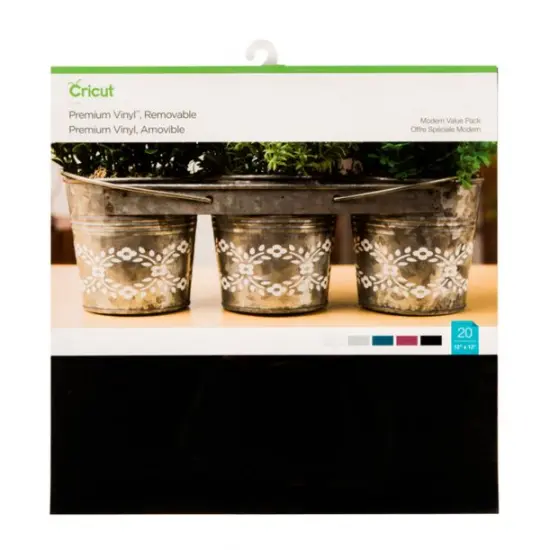Cricut Premium Vinyl Value Pack, Modern - Removable (20 ct), 12" x 12" {1}