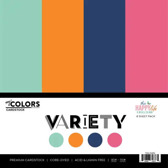 PhotoPlay Cardstock Variety Pack 8/Pkg-This Happy Life {1}