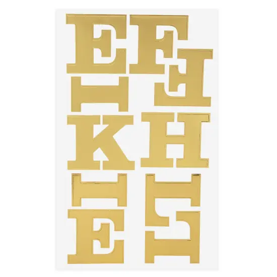 Craft Perfect Foil Alphabet Sticker Sheet 2IN-Gold {6}