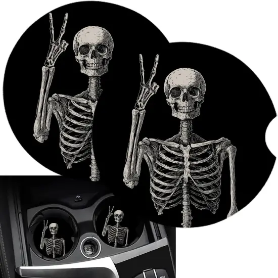 2 Pack Absorbent Ceramic Stone Drinks Coaster Set {1}