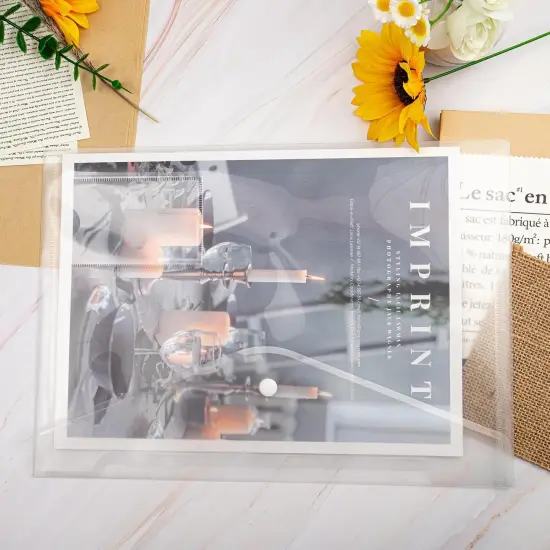 50 PCS Plastic Envelopes with Snap Closure {4}