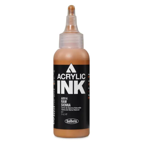 Holbein Acrylic Ink - Raw Sienna, 100 ml {1}