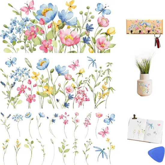 3 Sheets Vintage Rub On Transfers for Crafts {1}