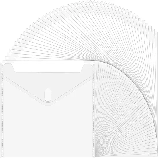 60 A4 Plastic Envelope for Documents {1}