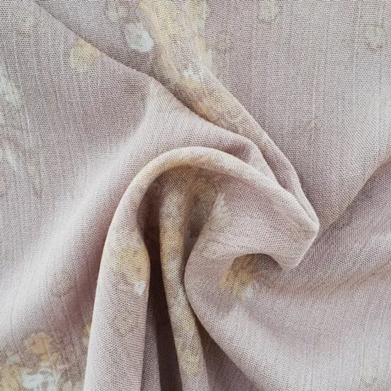 1 Yard Rose Dust Rayon Crinkle Woven Fabric 50/52 Inch Wide Soft and Elegant Drape {3}