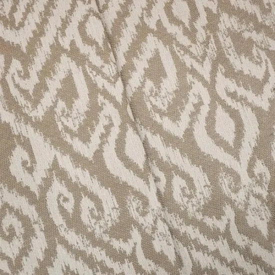 Taupe Beige/Mist Abstract Damask Home Decorating Fabric By the Yard {1}