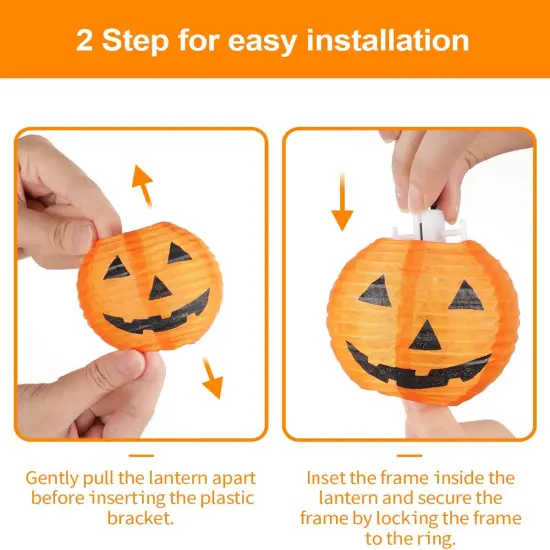 Halloween Lantern String Lights - 9.83FT (Halloween Orange) {2}