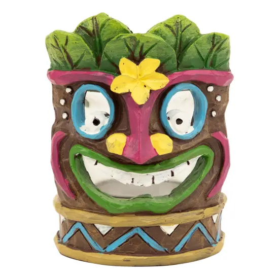 Northlight Tropical Tiki Mask Tea Light Candle Holder - 4.5" Multi {3}