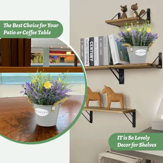 Fake Plants Purple Lavender {4}