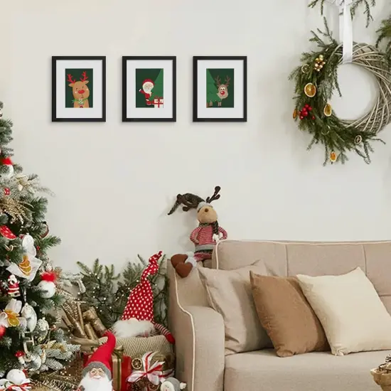 Picture Frame Set of 5 - Black 8x10 {4}