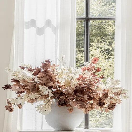 Artificial Fall Maple Leaf Stems {1}