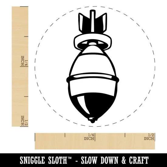 Bomb Nuke Warhead Air Strike Missile Self-Inking Rubber Stamp Crafting Planners Dry Pad {1}