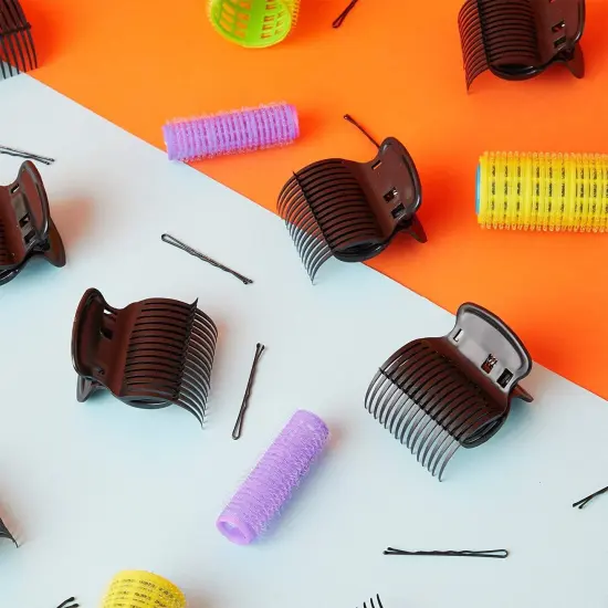 Electric Hot Roller Clip Replacements for Hair Styling (2 Inches, Black, 24 Pack) {3}