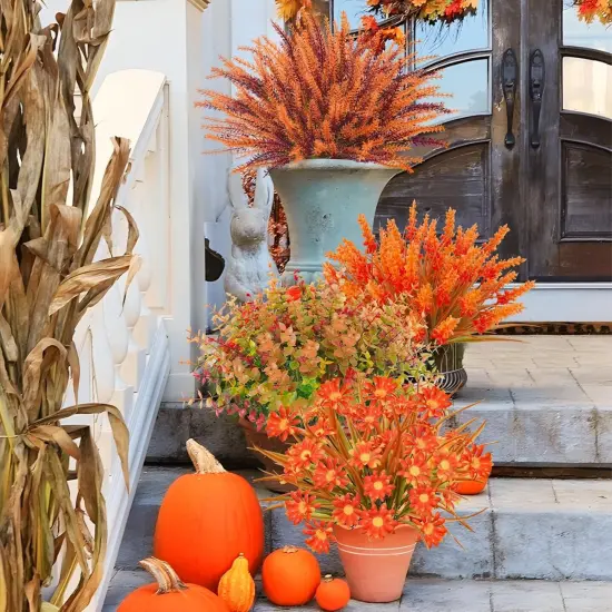 64 Pcs Outdoor Fall Flowers {4}