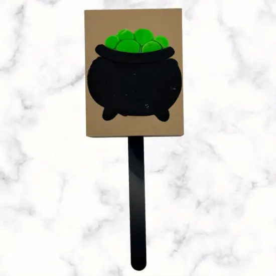 Cauldron Cookie Cutter with Stamp Option {4}