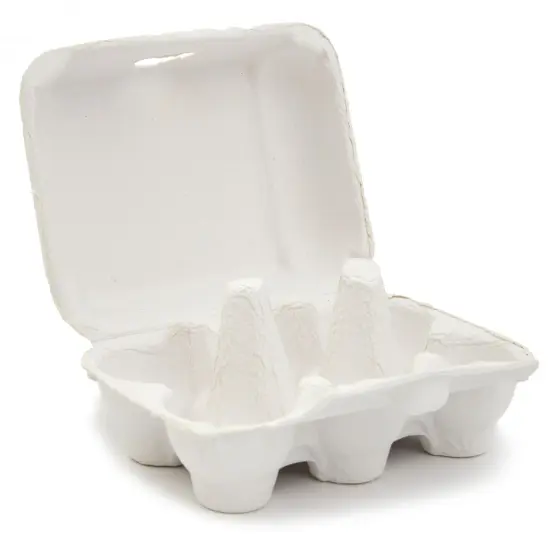 Juvale 20 Pack 1/2 Dozen Empty Egg Cartons for Chicken Eggs, Half dozen Egg Holder for Farmers Market, Home Grown Tray, Arts and Crafts, Hold 6 Eggs each, White {7}