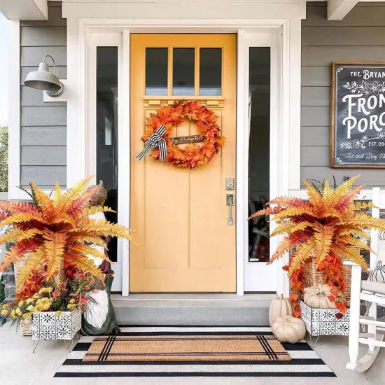 Artificial Fall Plants and Ferns for Outdoors {2}