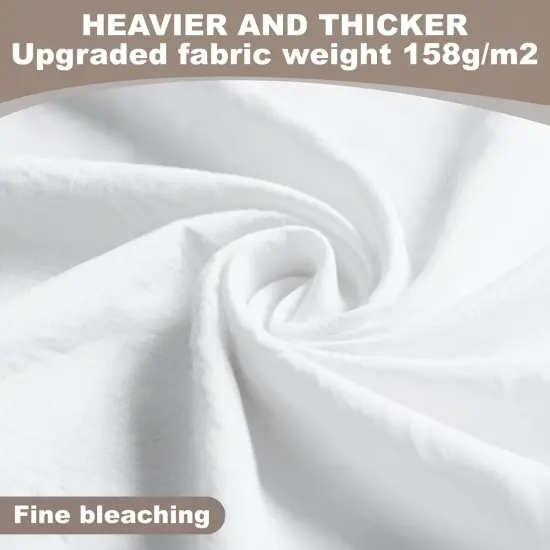 100PCS 10x10 Inches White Cotton Precut Fabric Bundles {3}