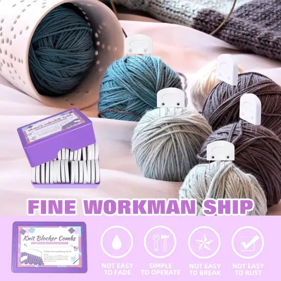 32 Pcs Knit Blocking Combs for Knitting {5}