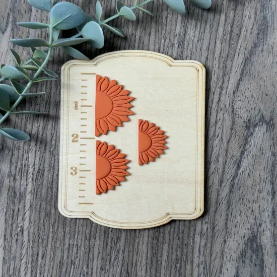 Sunflower Halves | Country Western Clay Cutters {3}