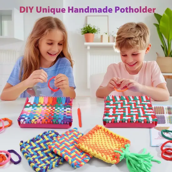 DIY Weaving Loom Craft Kit for Kids Adults {2}