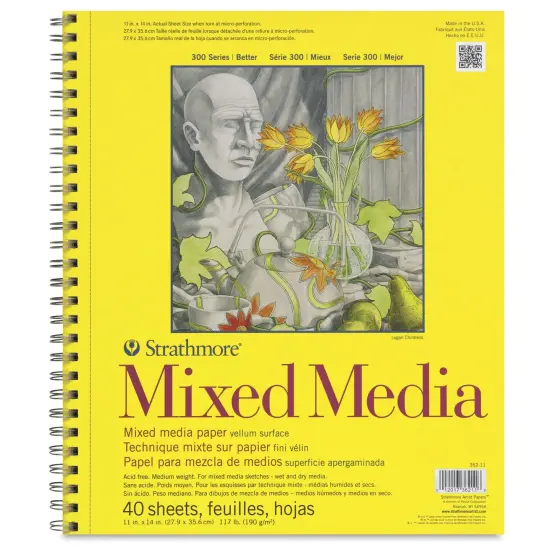 Strathmore 300 Series Mixed Media Pad - 11" x 14", 40 Sheets {1}