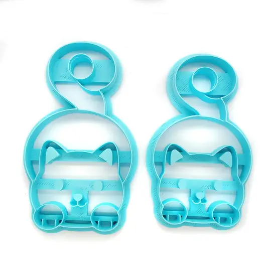 Cat Topper Clay Cutters for 30 oz and 40 oz Tumblers, 2 pc, Adorabilities {1}