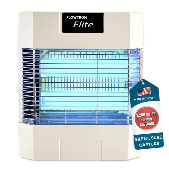 Flowtron Indoor Bug Zapper, Electric Fly Killer, 80W UV Light, Sticky Trap, 1200 Sq Ft, UL Certified {1}