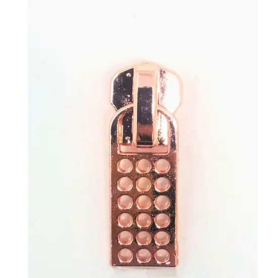 Zipper Pull &ndash; Tennis Style 8MM in Black, Nickel, Brass, and Copper Copper (Rose Gold) {7}