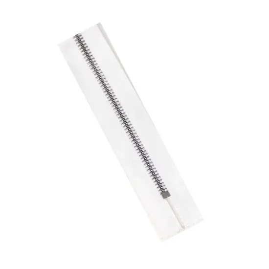 6MM One-Way Zipper &ndash; White, Black, or Brown Tape with Metal Teeth {7}