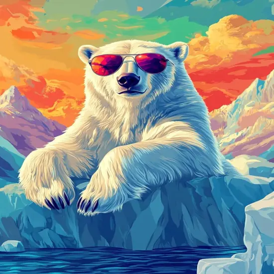 5D Diamond Painting Kits for Adults, Polar Bear Diamond Art Diamond Painting Full Drill Beginners Craft Kits for DIY Home Wall Decor Gifts, 8x12inch {1}