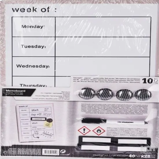 Weekly Planner Dry Erase Magnetic Framed Memoboard {1}