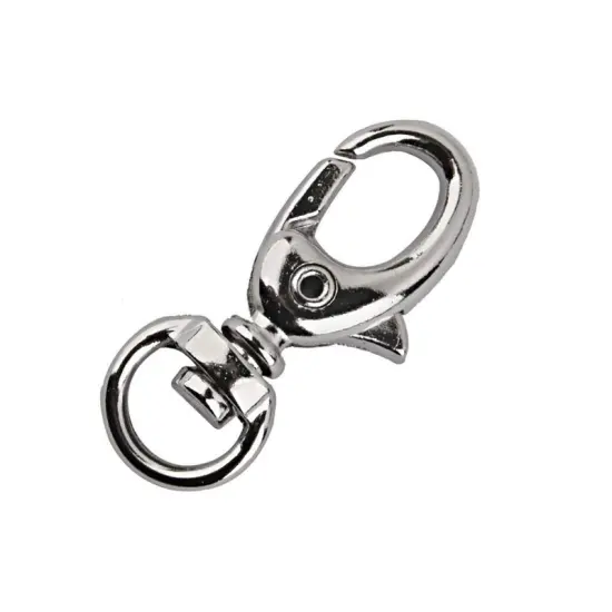 Mini Swivel Snap Hook 1 1/4 Inches Nickel Finish {4}