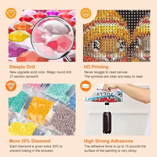 Squirrel Diamond Painting Kits for Adults, 5D DIY Diamond Art Kits for Beginners, Full Drill Diamond Painting Kits for Home Wall Decor, 12x12 Inch {5}