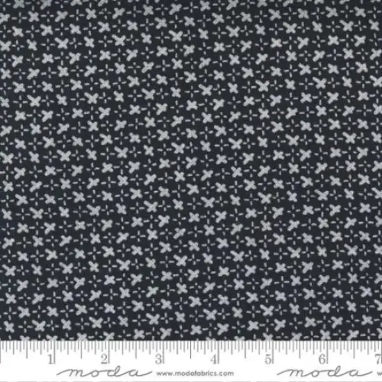 Black Stitch Whispers Metallic Black Silver 44"/45" Fabric Per Yard {1}